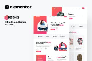Designes – Online Design Course Elementor Template Kit