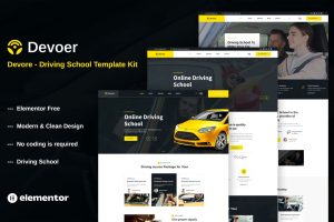 Devore – Driving School Elementor Template Kit