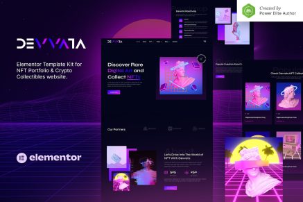 Devvata- NFT Portfolio Elementor Template Kit