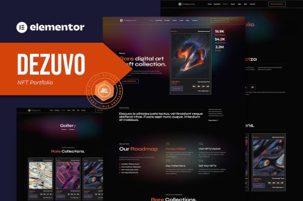 Dezuvo- NFT Portfolio Elementor Template Kit