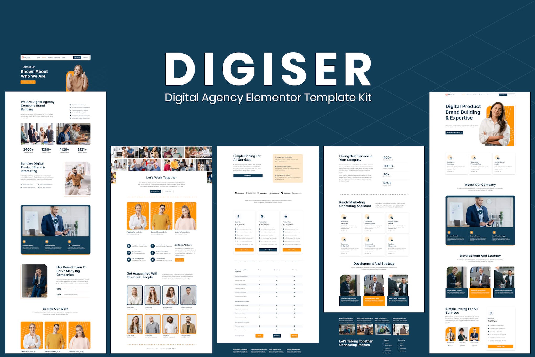 Digiser- Digital Agency Elementor Template Kit