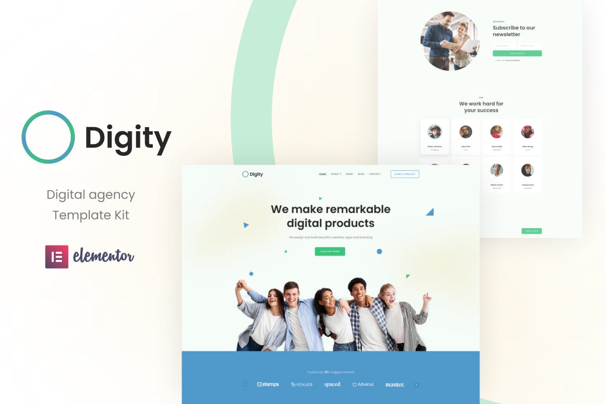 Digity- Digital Agency Elementor Template Kit