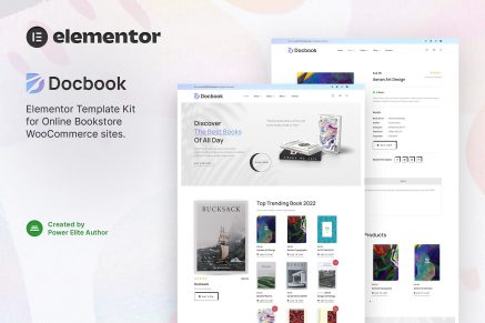Docbook- Online Bookstore WooCommerce Elementor Template Kit