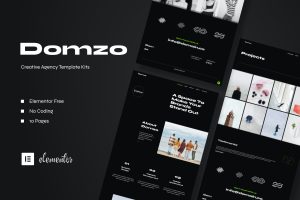 Domzo – Creative Agency Elementor Template Kit