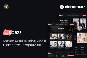 Dorze – Custom Dress Tailoring Service Elementor Pro Template Kit