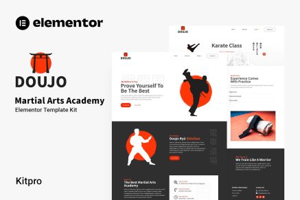 Doujo- Martial Arts Academy Elementor Template Kit