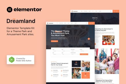 Dreamland- Amusement and Theme Park Elementor Template Kit