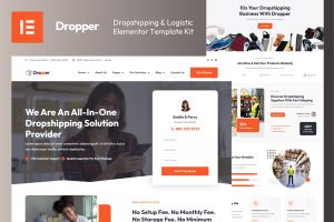 Dropper – Dropshipping & Logistic Elementor Template Kit
