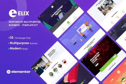 Elix- Responsive Multipurpose Creative Business Template Kit