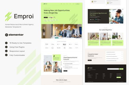 Emproi- Human Resources and Recruitment Agency Elementor Template Kit