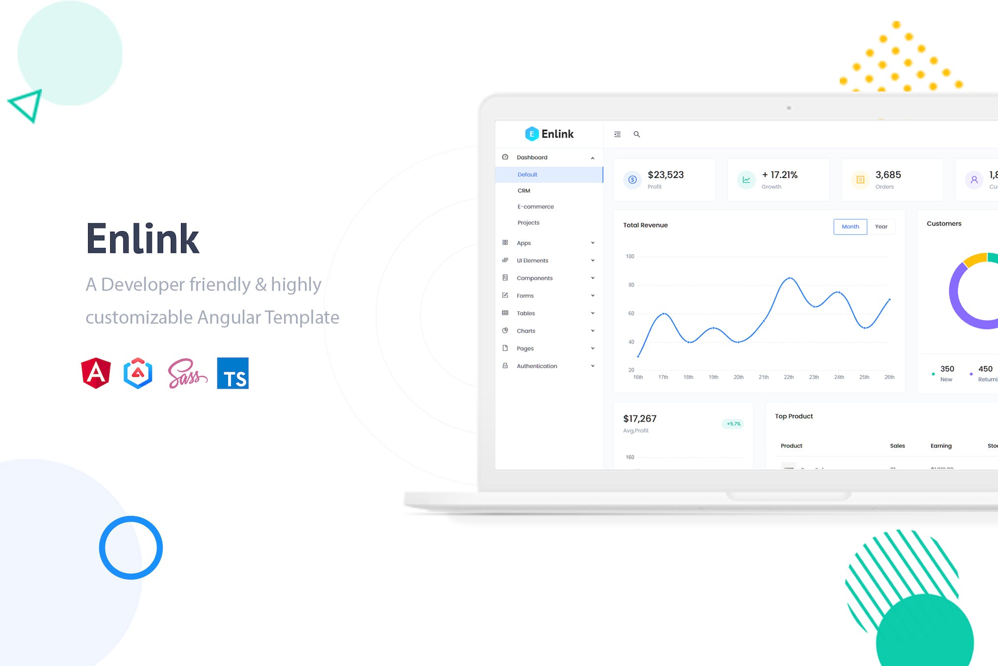 Enlink- Angular Admin Template