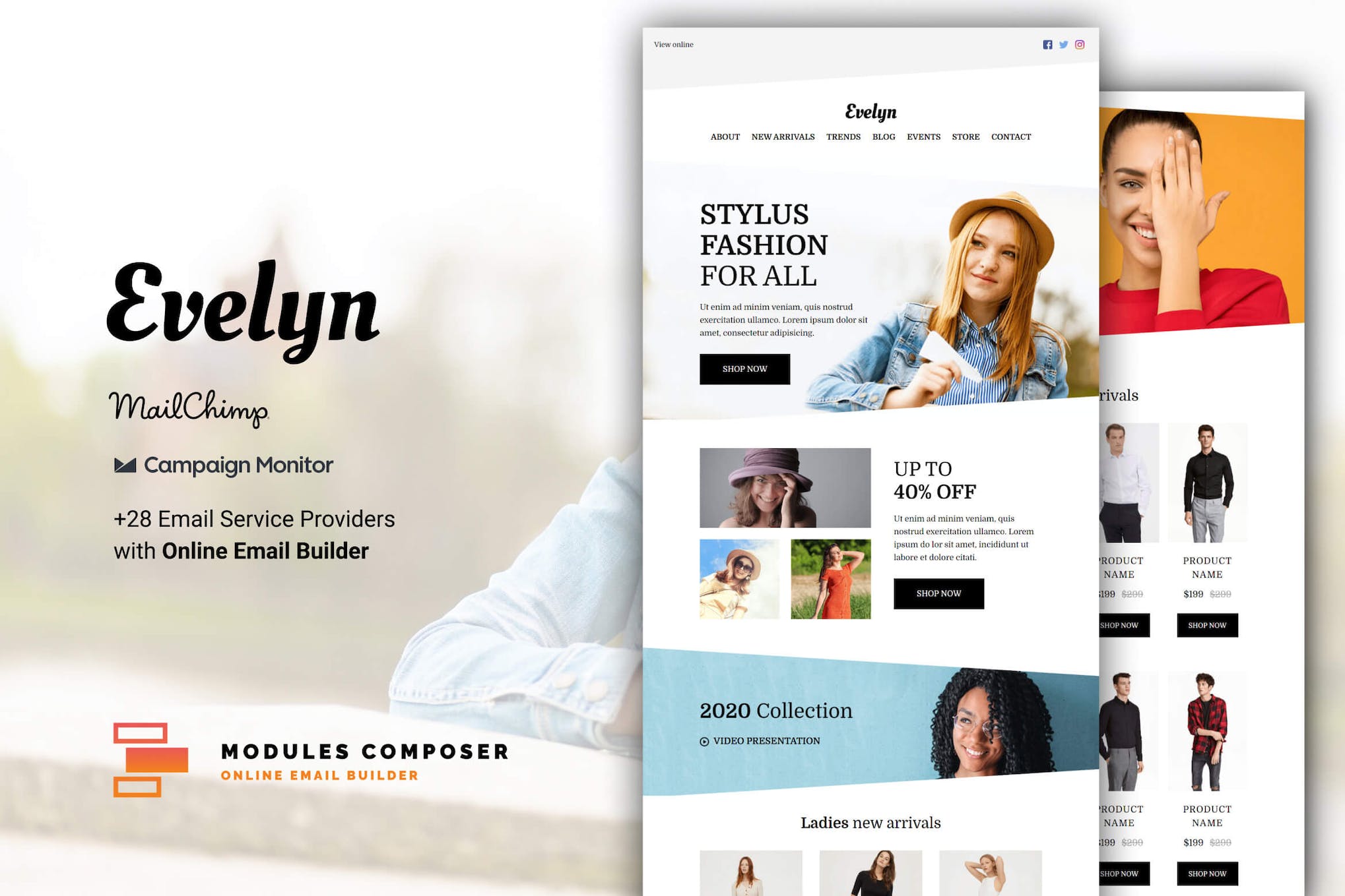 Evelyn - E-commerce Responsive Email Template