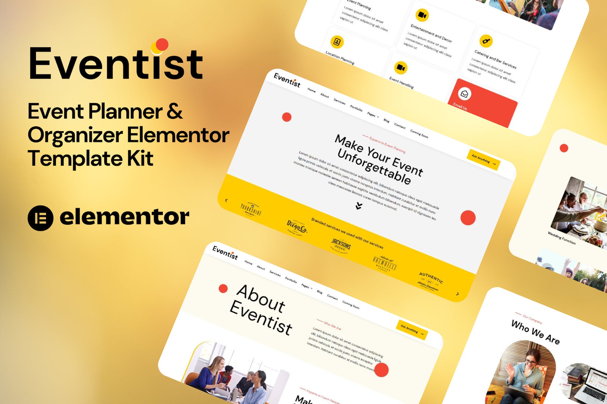 Eventist - Event Planner & Organizer Elementor Template Kit