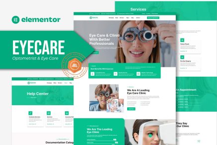 Eyecare- Optometrist and Eye Care Elementor Template Kit