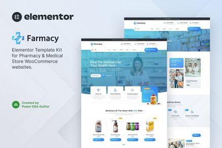 Farmacy- Pharmacy and Medical Store Elementor Template Kit