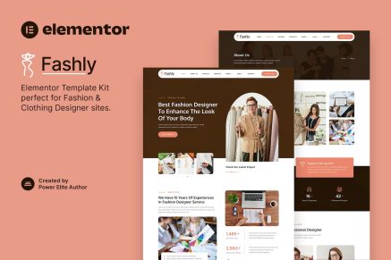 Fashly- Fashion and Clothing Designer Elementor Template Kit
