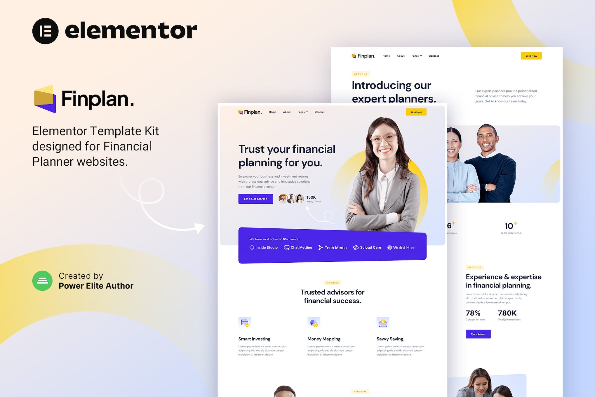 Finplan- Financial Planner and Advisor Elementor Template Kit