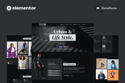 FOCCUS- Photography Community Elementor Pro Full Site Template Kit