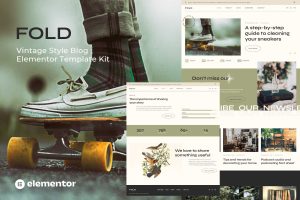 Fold – Vintage Style Blog Elementor Template Kit