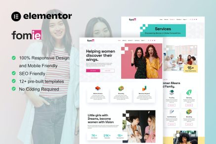 Fomie- Business Woman Elementor Template Kit