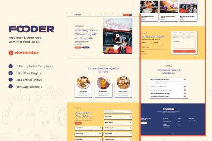 Fooder- Food Truck and Street Food Elementor Template Kit