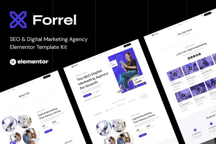 Forrel- SEO and Digital Marketing Agency Elementor Template Kit