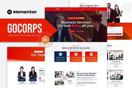 Gocorps- Corporate and Business Service Elementor Kit