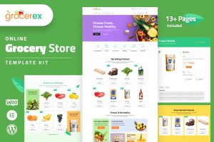 Grocerex – Grocery Store Elelmentor Pro Template Kit