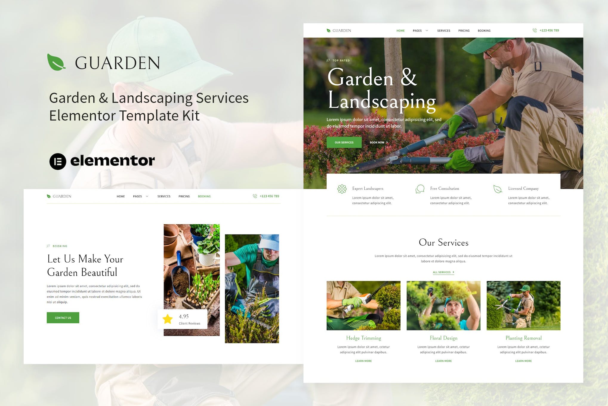 Guarden- Garden and Landscaping Services Elementor Template Kit