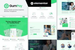 GumPay – Money Transfer & Online Payments Elementor Template Kit
