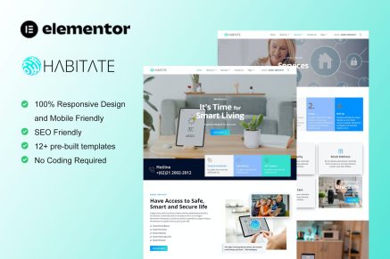Habitate- Smart Home Services Elementor Template Kit