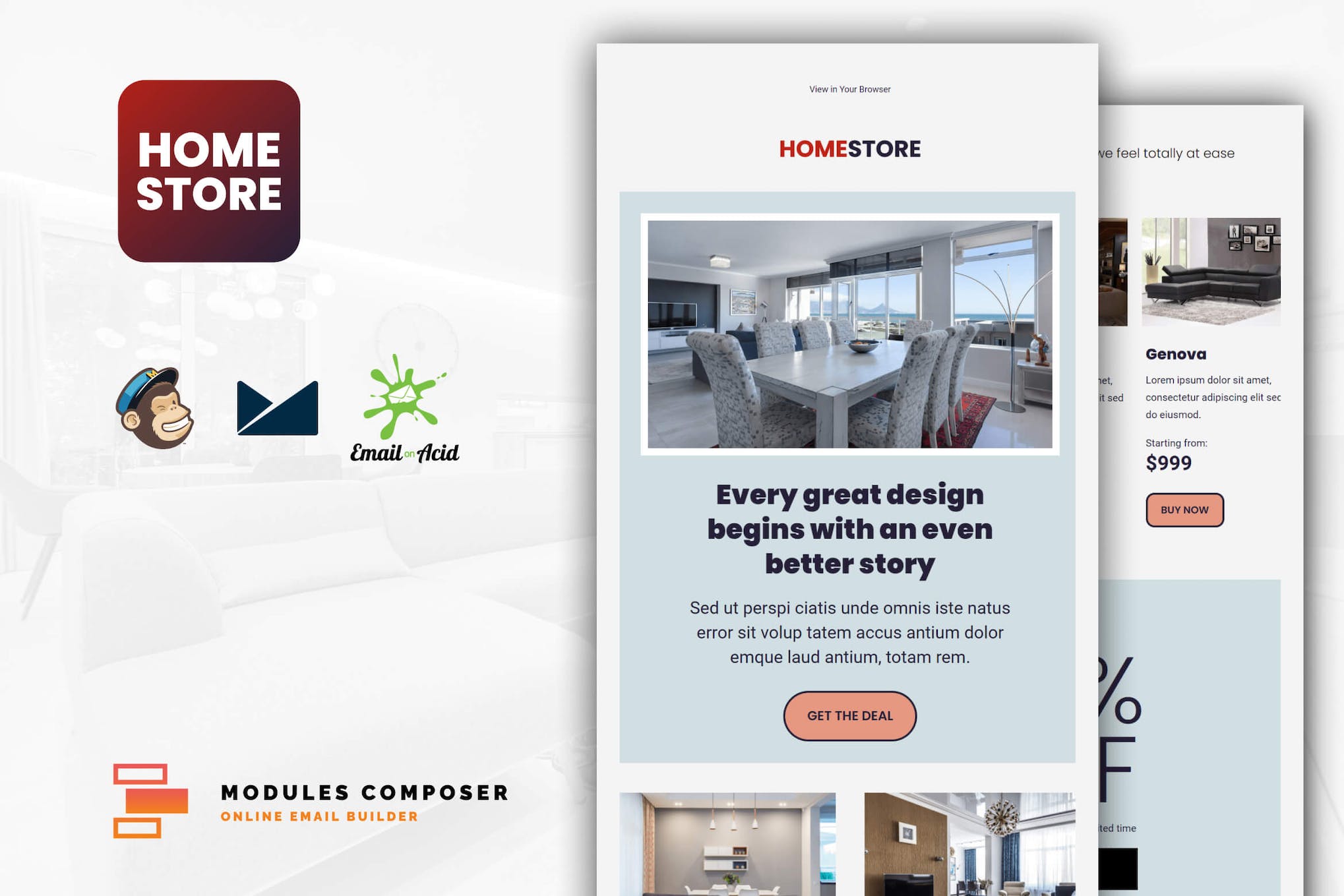 Homestore Responsive Email Template Download for Wordpress