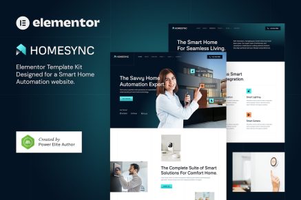 Homesync- Smart Home Automation Elementor Template Kit