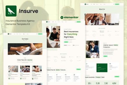 Insurve- Insurance Business Agency Elementor Template Kit