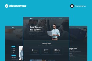 Intera – Cybersecurity Elementor Pro Full Site Template Kit
