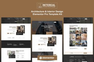 Intereal – Architecture & Interior Design Elementor Pro Template Kit