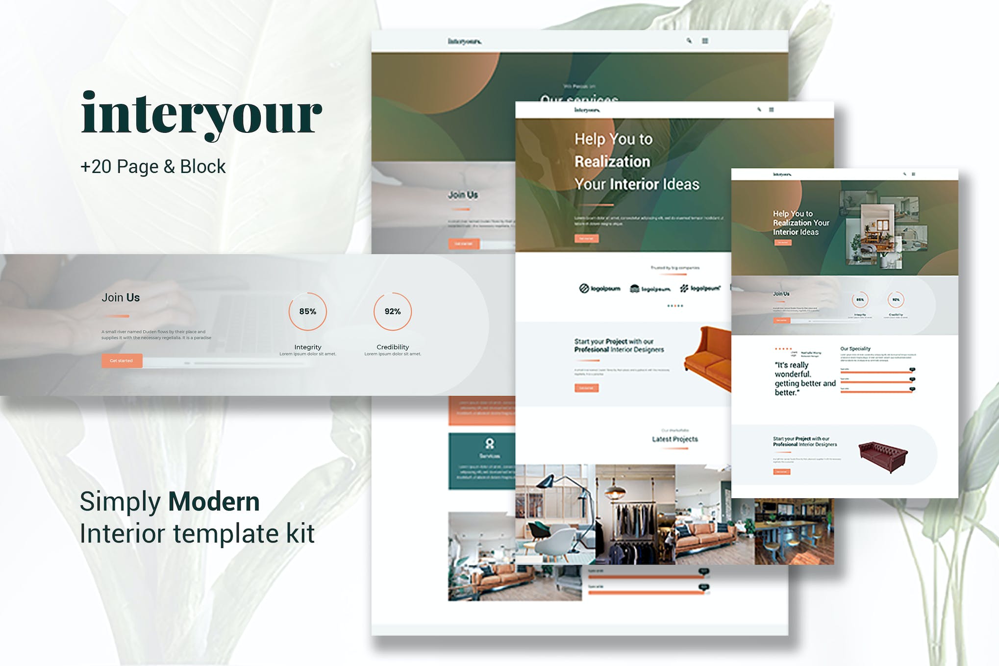 Interyours- Home Interior Design Elementor Template Kit