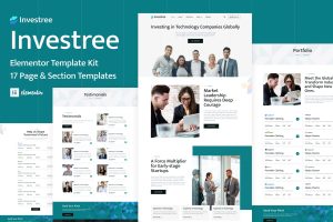 Investree – Venture Capital & Angel Investor Elementor Pro Template Kit