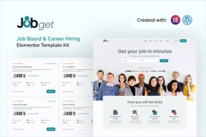 Jobget – Job Board & Career Hiring Elementor Template Kit