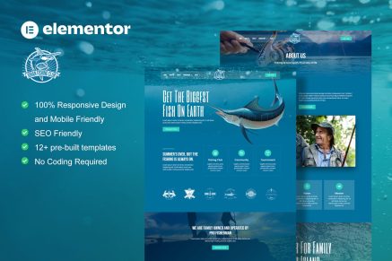 Joran- Fishing Club Elementor Template Kit