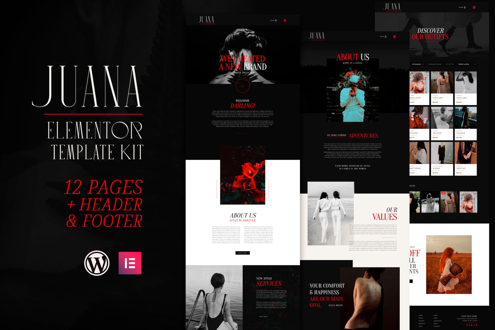 Juana- Fashion Store Elementor Template Kit