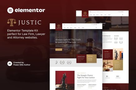 Justic- Law Firm and Legal Services Elementor Template Kit