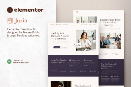 Juzia- Notary Public and Legal Services Elementor Template Kit
