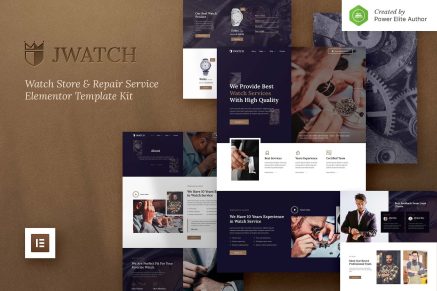 JWatch- Watch Store and Repair Service Elementor Template Kit
