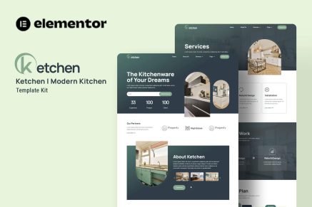 Ketchen- Modern Kitchen Elementor Template Kit