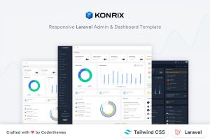 Konrix – Laravel Tailwind Admin Dashboard Template