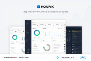 Konrix – PHP Tailwind CSS Admin Dashboard Template