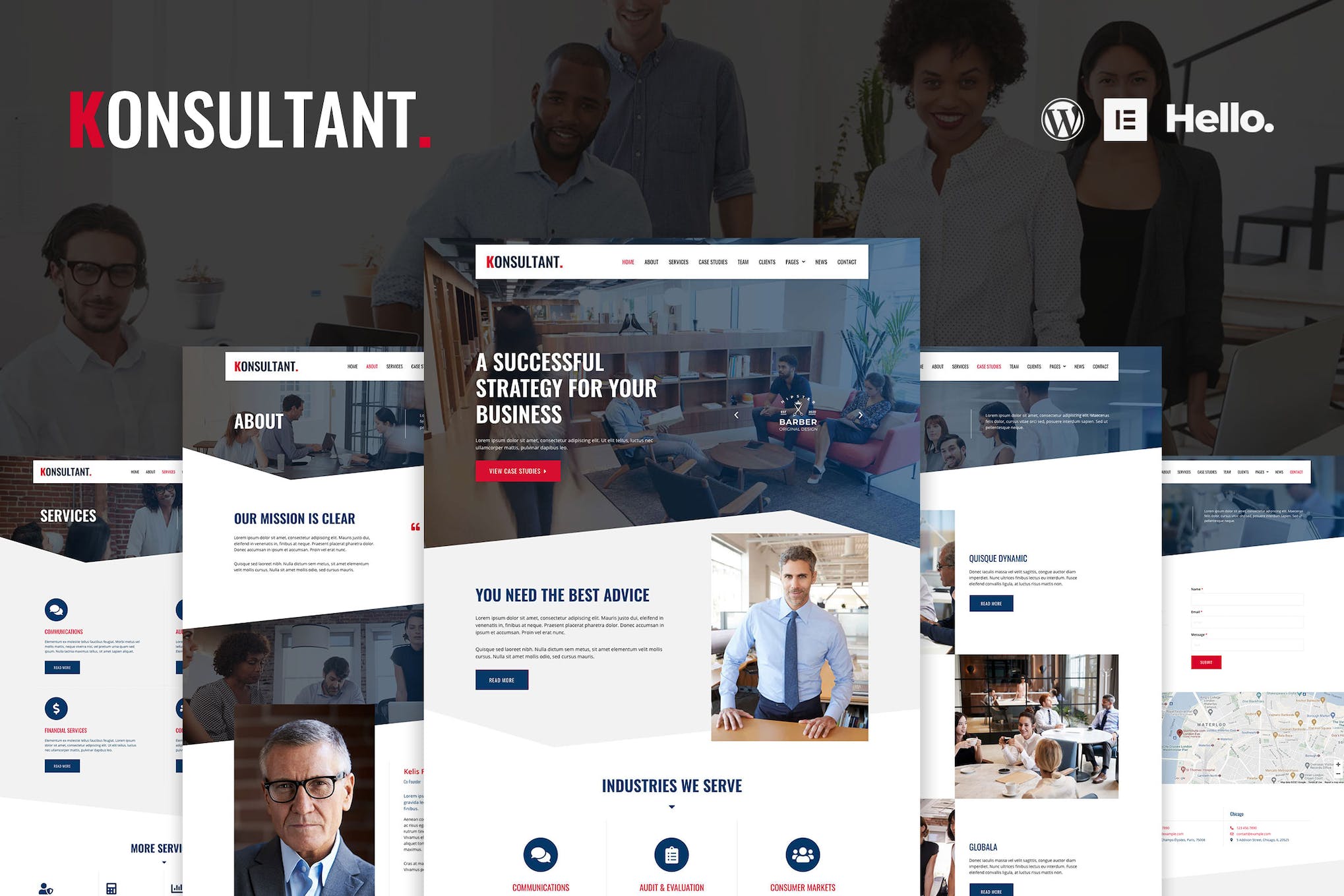 Konsultant- Consultancy Firm Elementor Template Kit