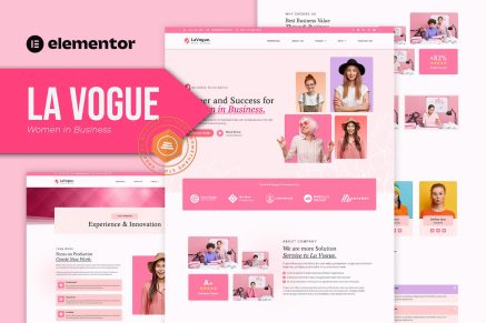 La Vogue- Feminine Business Elementor Template Kit