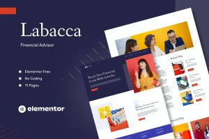 Labacca – Financial Advisor Elementor Template Kit